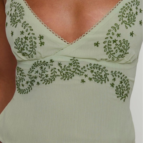 Princess Polly Olive Embroidered Camisole - Picture 2 of 3